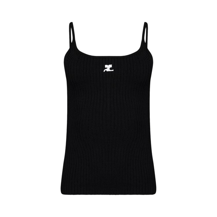 

Топ Courrèges Reedition Knit Tank Top, черный