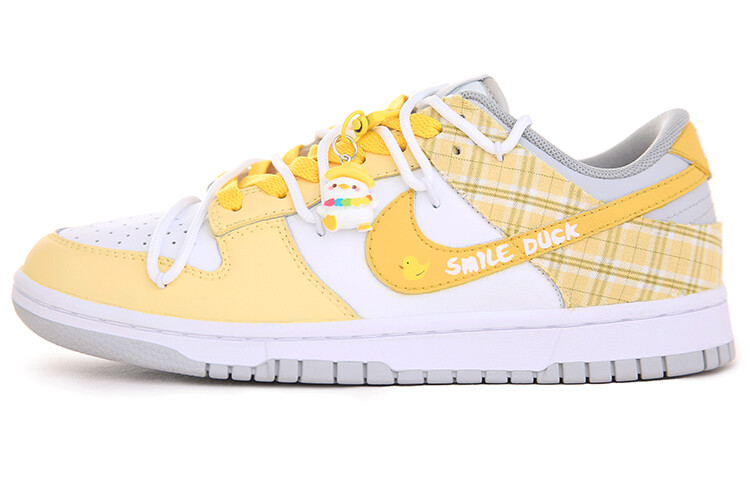 

Кроссовки Nike Dunk Skateboarding Shoes Women's Low-top Yellow/White, желтый