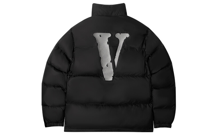 

Пуховик унисекс Vlone, черный и серебристый