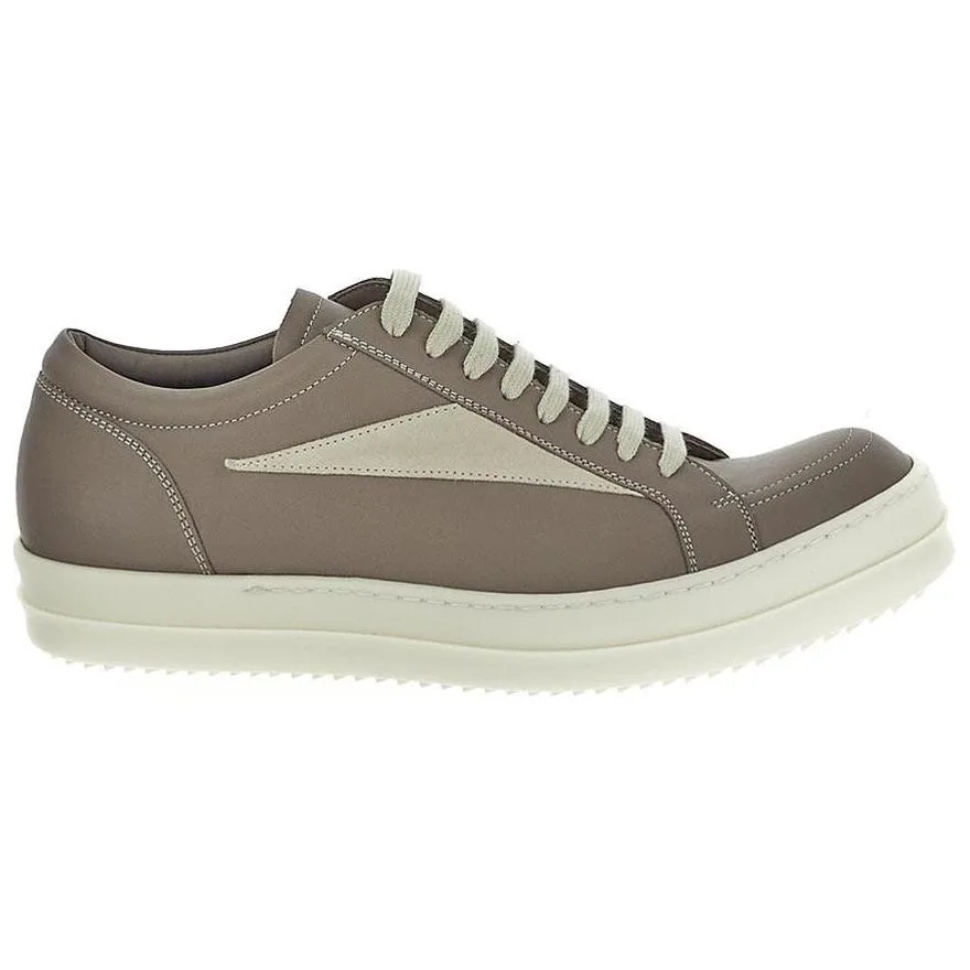 RICK OWENS Кроссовки RO Leather Low top Skateboard мужские Brown — фото 3