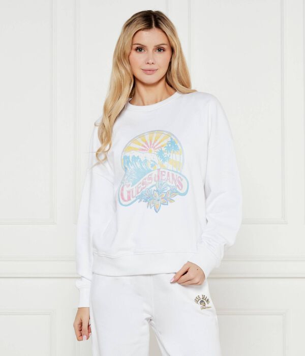 

Свитер закат Oversize fit Guess Jeans, белый