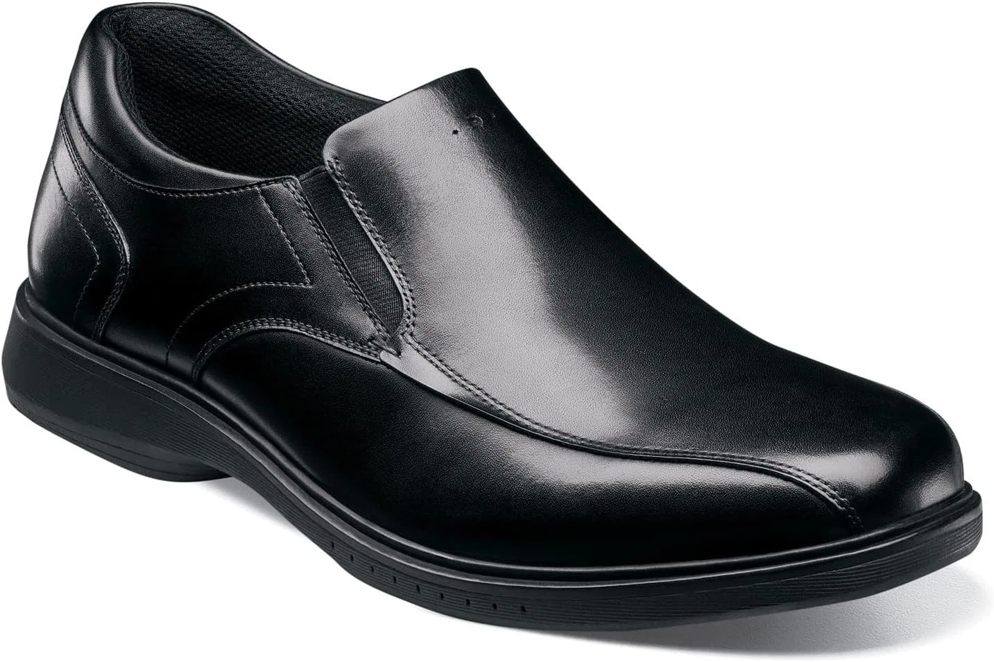 Мужские слипоны Nunn Bush Kore Pro Cykel Tå Med Kore Halkfri Comfort вязаные тапочки, 2-Black — фото 2