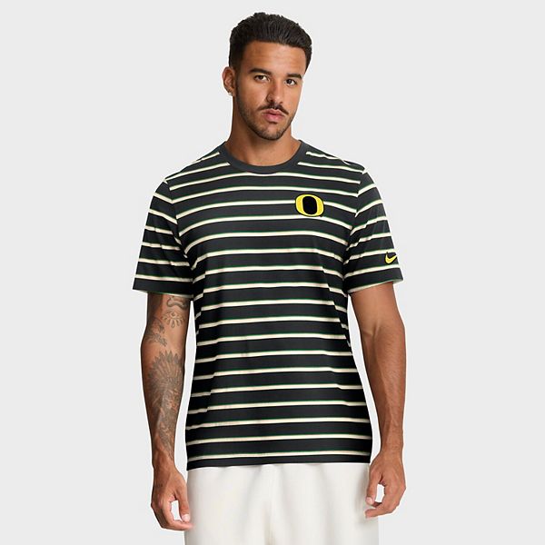 

Мужская черная футболка oregon ducks athletic prep legacy summit stripe Nike