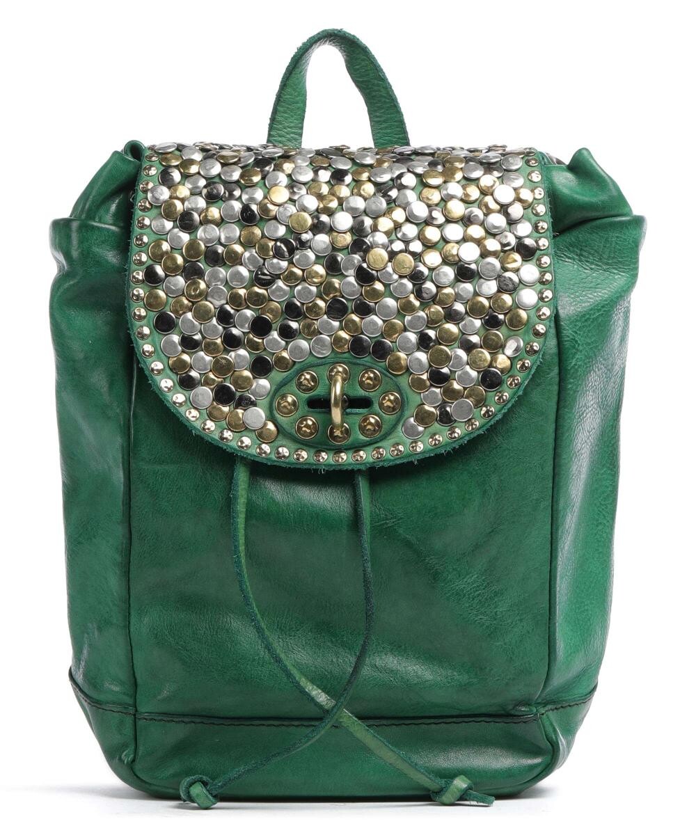 

Рюкзак из зернистой яловой кожи Campomaggi, зеленый