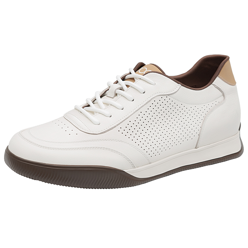 

Дышащие и легкие низкие летние повседневные туфли мужские GOG, белый, height: 5.5cm