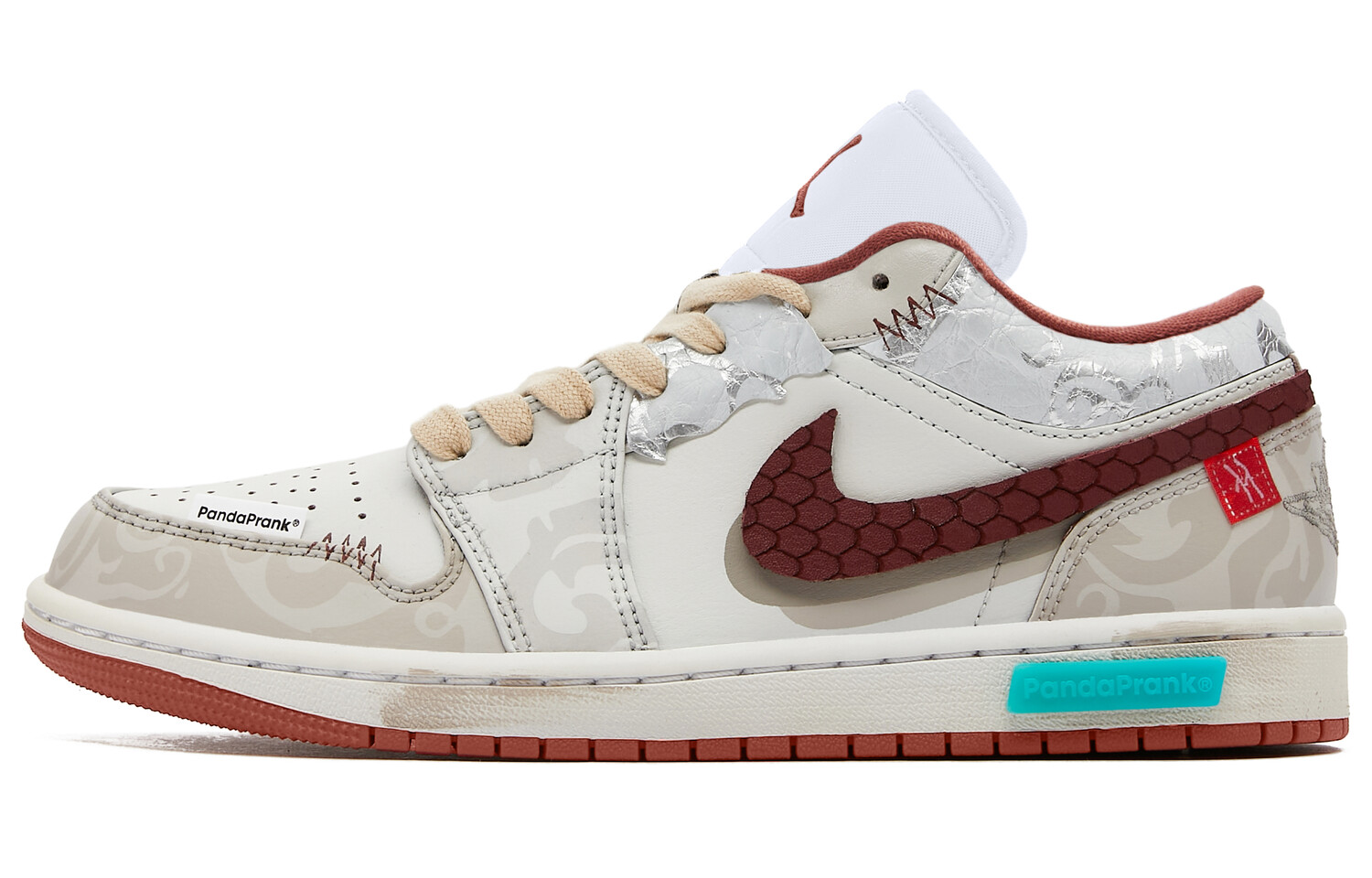 

Jordan Air Jordan 1 винтажные баскетбольные кроссовки женские, Beige Red