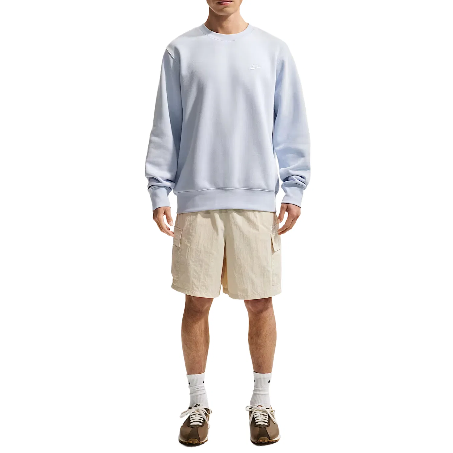 Шорты карго Club для мужчин, Light Khaki/White, Moderate Nike