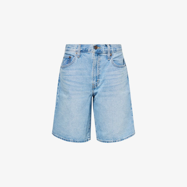 

Джинсовые шорты Levis Dad средней посадки свободные, светло-голубой