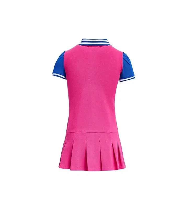 Платье Polo с сеткой и шортиками Big Pony Polo Ralph Lauren Kids, New Sapphire — фото 2