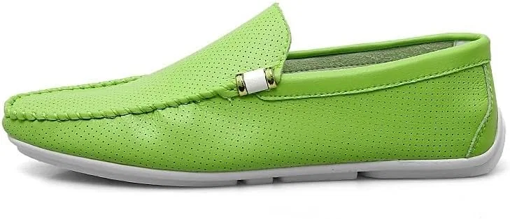 Мокасины кожаные Loafers Dress Shoe, зеленый UOPYNE — фото 2