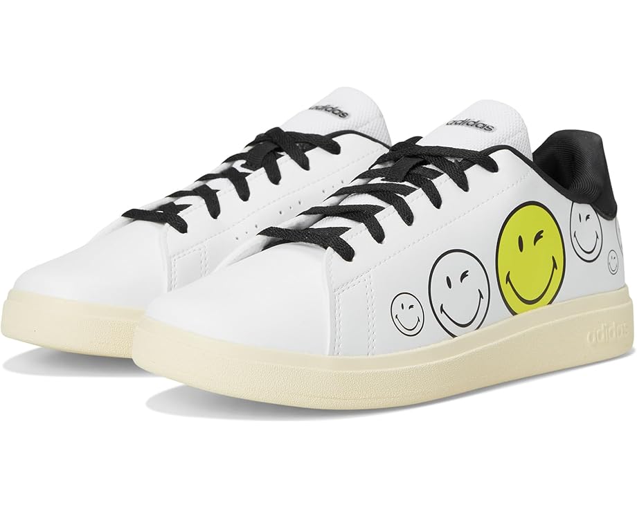 

Кроссовки adidas Kids Smiley World Advantage Sportswear Shoes, цвет White/Bright Yellow/Black