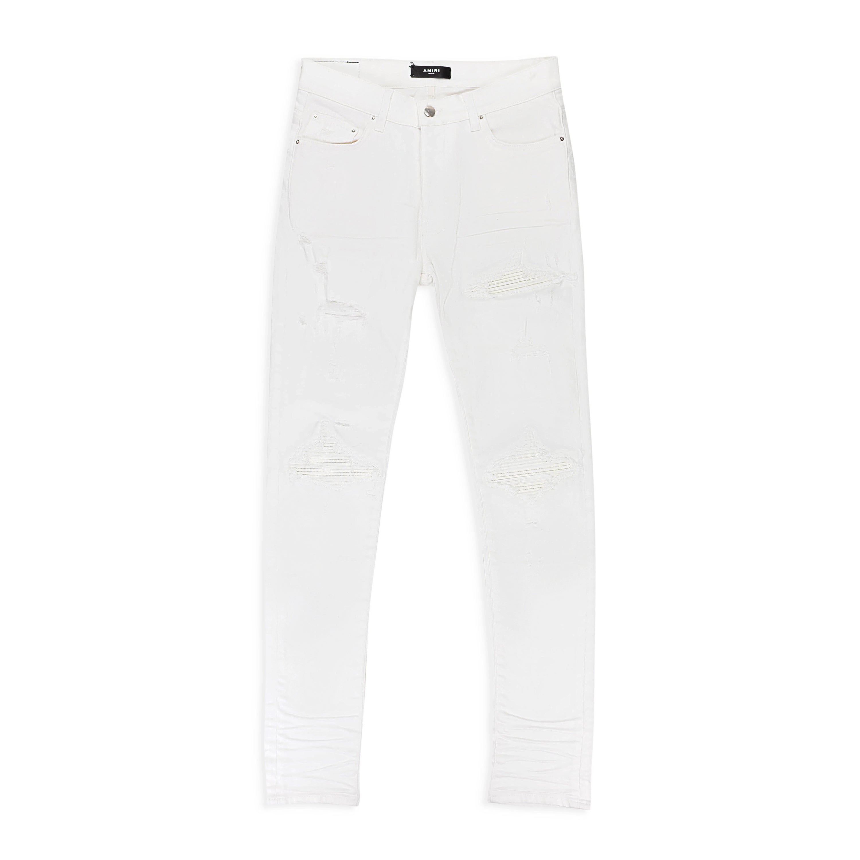

УЗКИЕ ДЖИНСЫ AMIRI MX1 БЕЛЫЕ