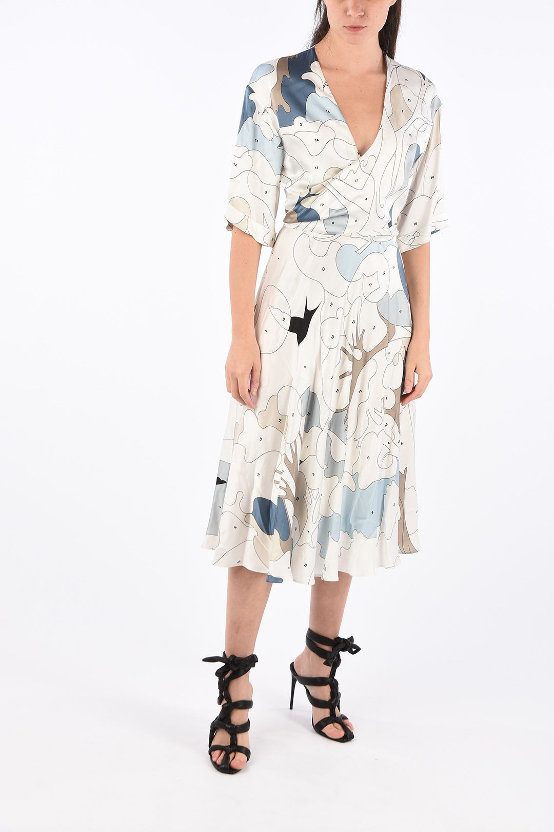 

Белое женское платье из полиэстера Off-White