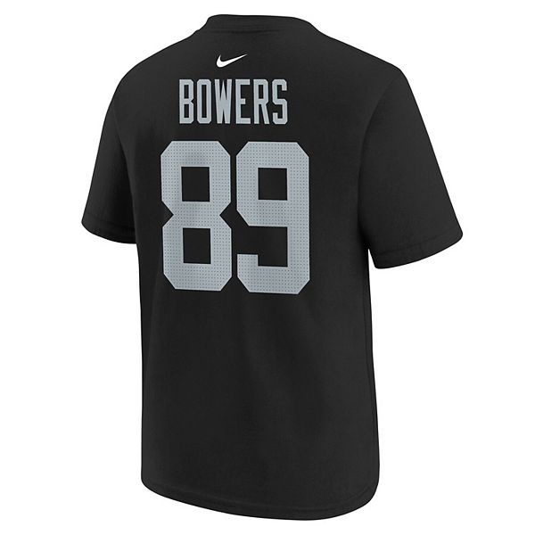 Футболка с именем и номером игрока Brock Bowers Las Vegas Raiders Nike — фото 4