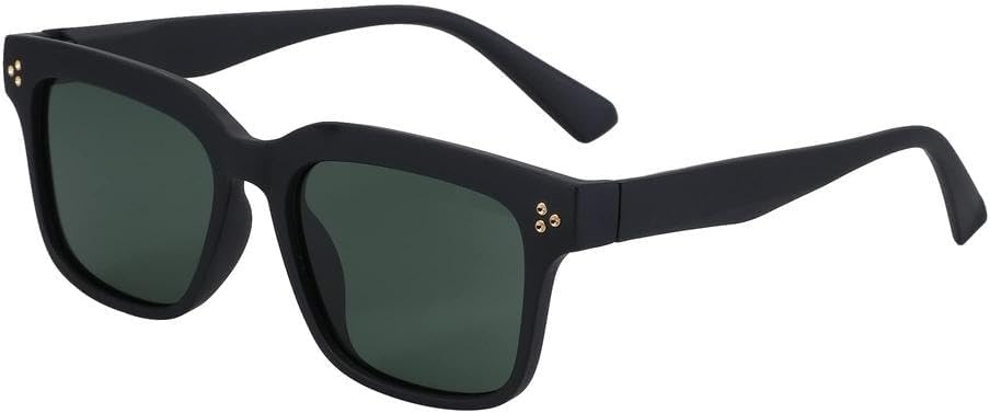 

Модные поляризованные солнцезащитные очки для мужчин, классический винтажный стиль, защита от бликов и УФ-излучения, солнцезащитные очки для женщин HYYZZC, 003 Green Lens