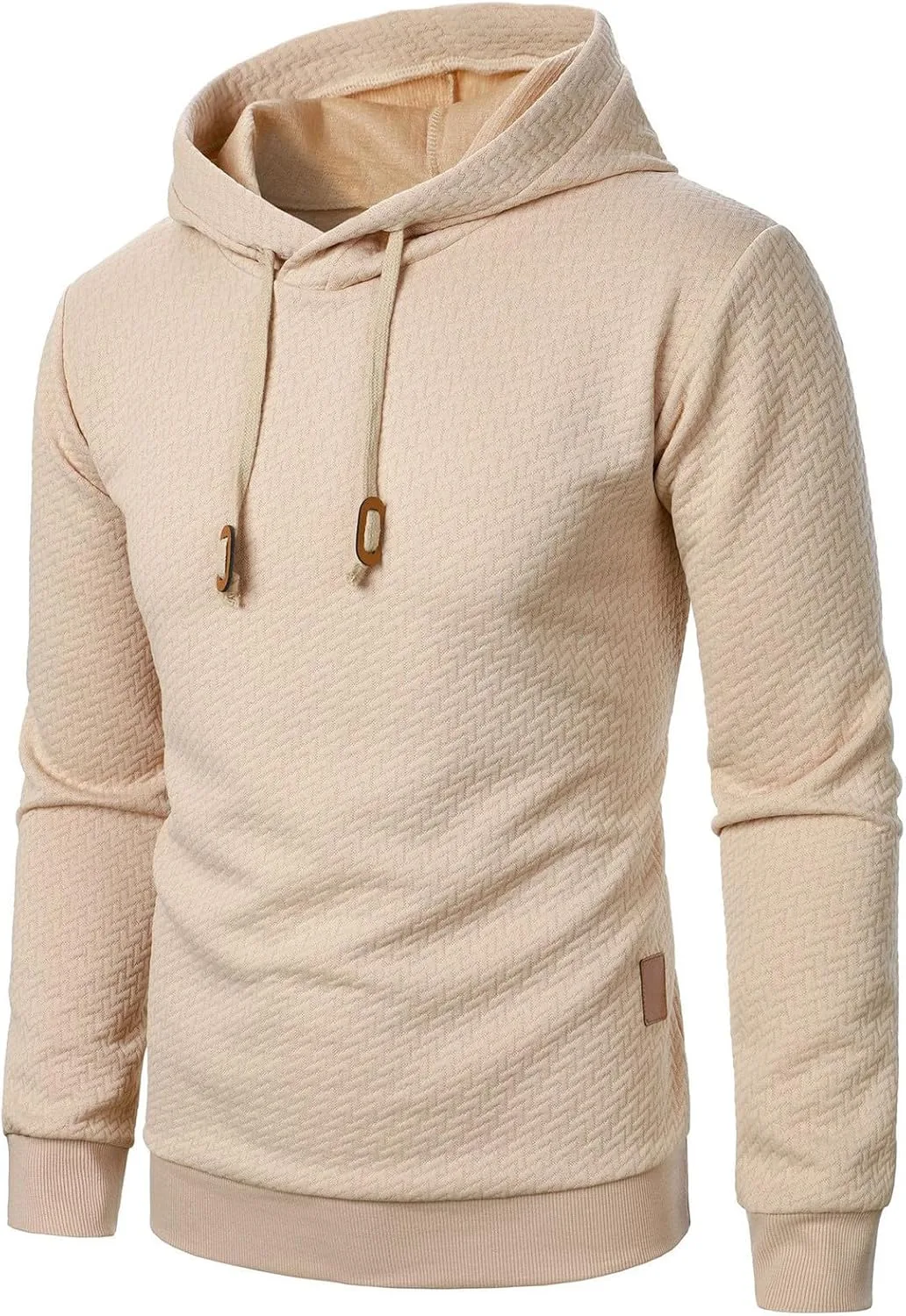 Мужской худи Slim Fit с длинным рукавом и карманами — фото 4