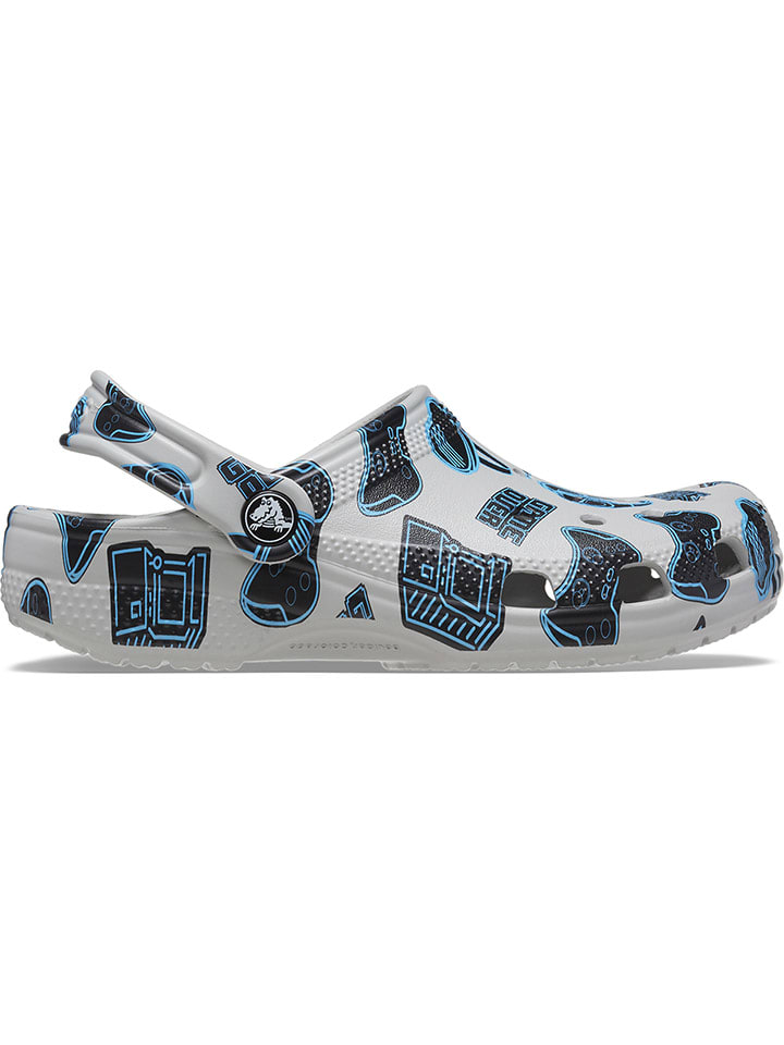 

Сабо Crocs, цвет grau/schwarz/hellblau