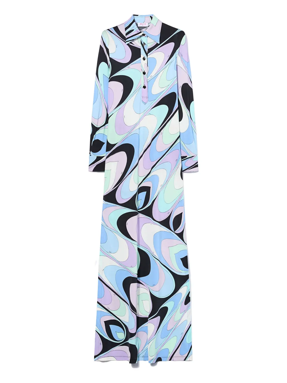 

Рубашка-платье с принтом "Onde" Pucci, синий
