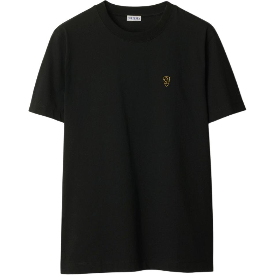 

Футболка с вышитым логотипом Burberry, черный