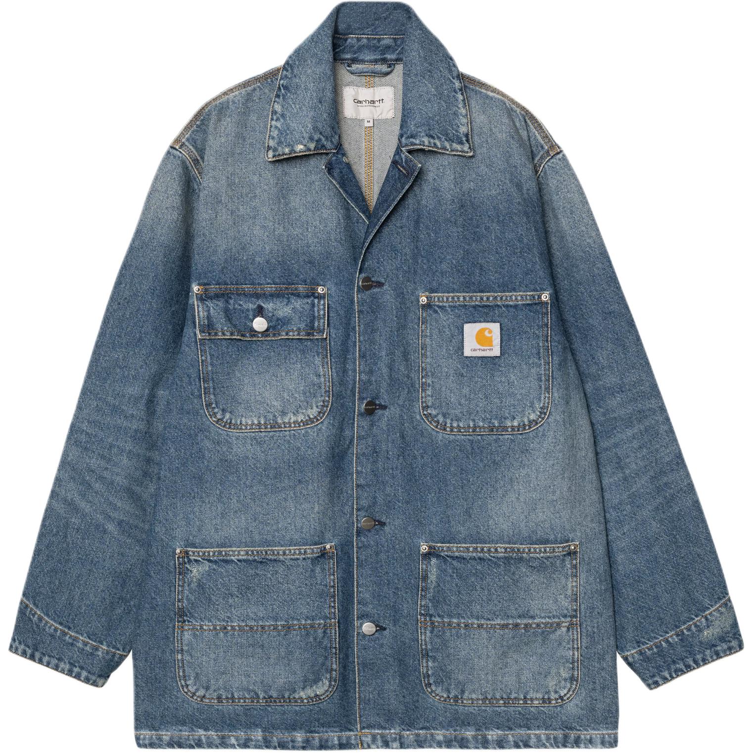 

Джинсовая куртка с накладными карманами Carhartt WIP, синий