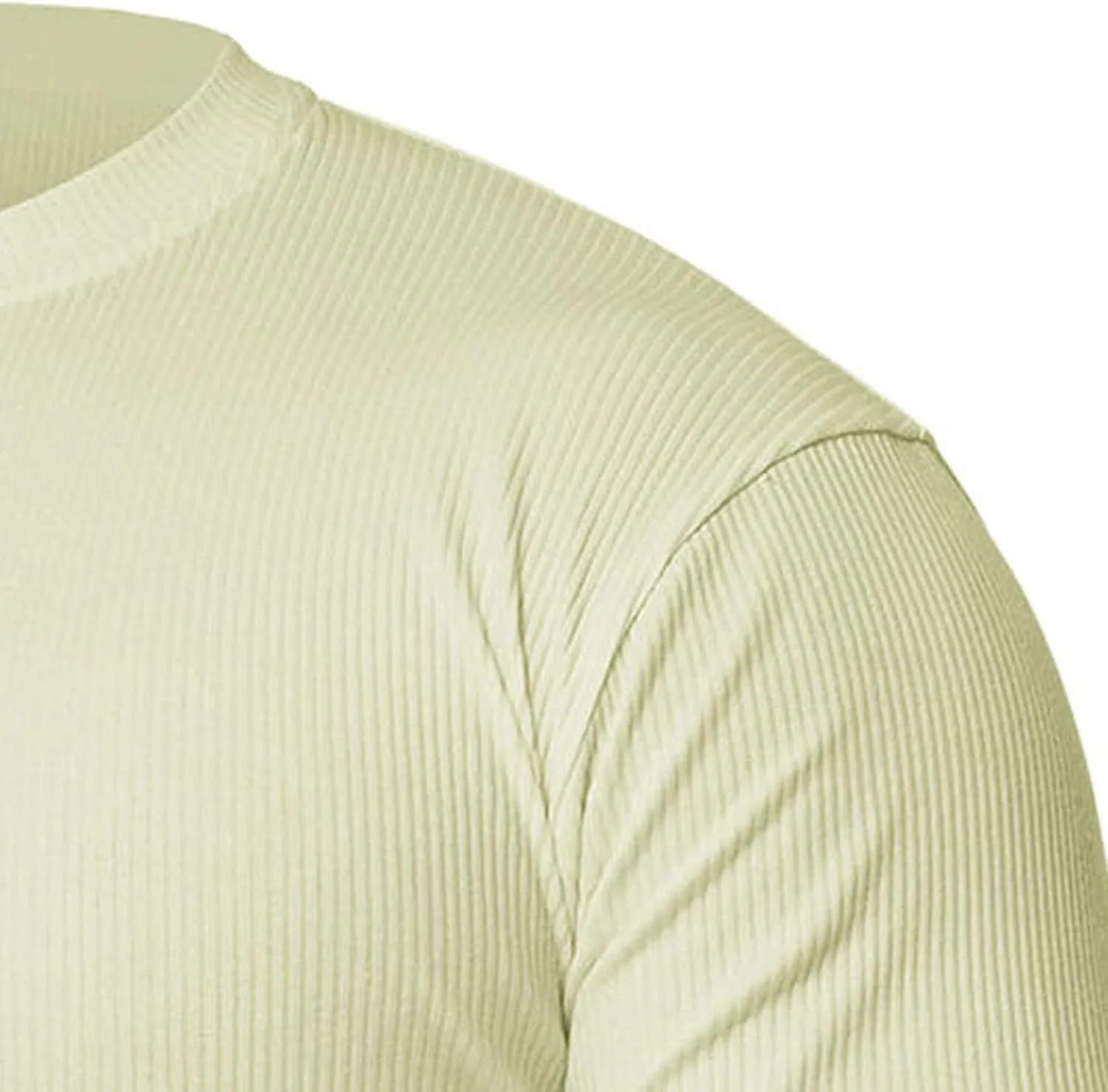 Мужская футболка Henley с пуговицами, Casual, Slim Fit, мягкий хлопок — фото 4