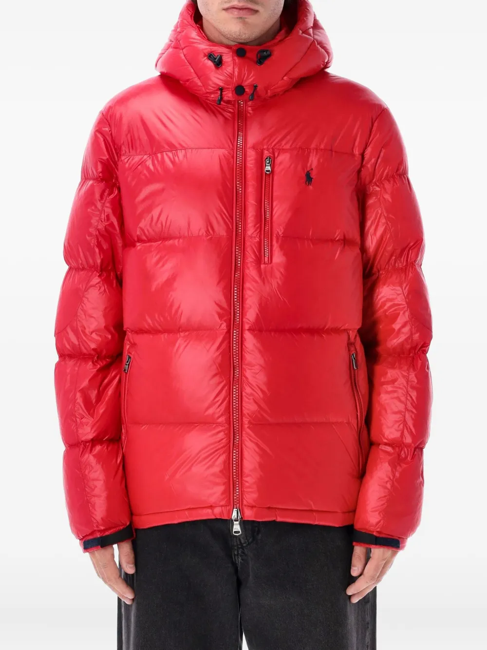 

Куртка-пуховик с капюшоном POLO RALPH LAUREN, красный