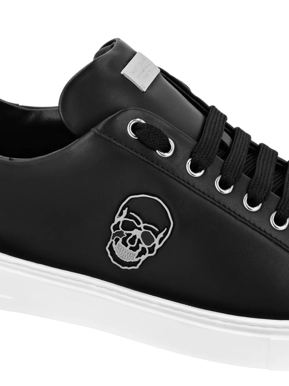 Кроссовки с аппликацией Skull Philipp Plein, черный — фото 4