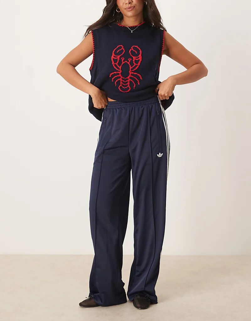 

Спортивные брюки adidas Originals Firebird Loose темно-синего цвета