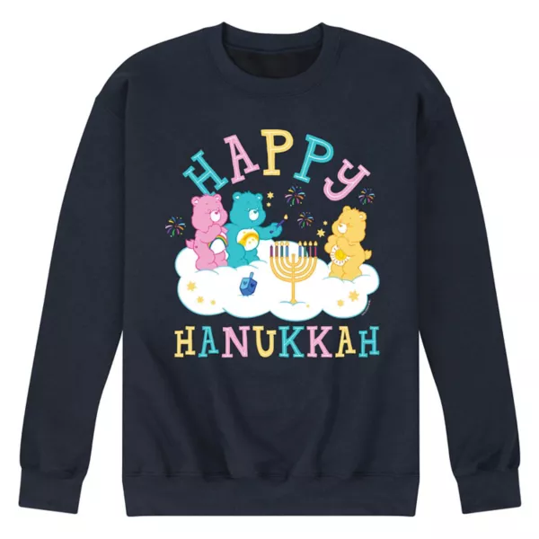 

Мужская толстовка с флисом Happy Hanukkah и Care Bears Licensed Character, синий