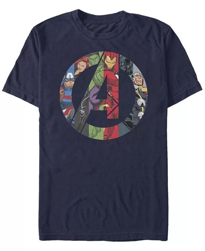 

Мужская футболка с коротким рукавом Avengers Heroes Icon Crew Fifth Sun, синий
