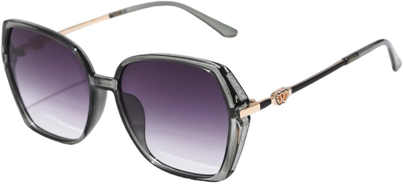 

Модные солнцезащитные очки для женщин, стильные солнцезащитные очки в винтажном стиле, градиентные, с защитой от УФ-излучения UV400, в уличном стиле TKKTLLT, Clear Grey