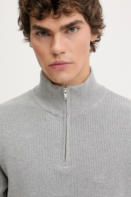 Свитер облегченный Lightweight Hm Quarter Zip Levi's, серый — фото 4