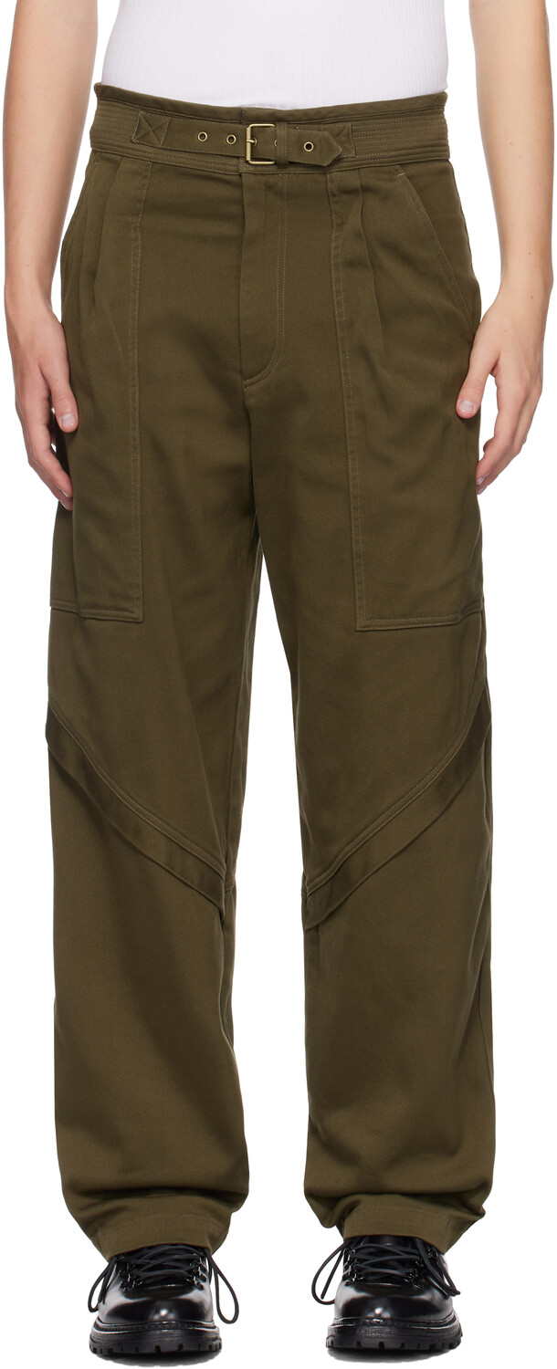 

Брюки цвета хаки Тигуи Isabel Marant