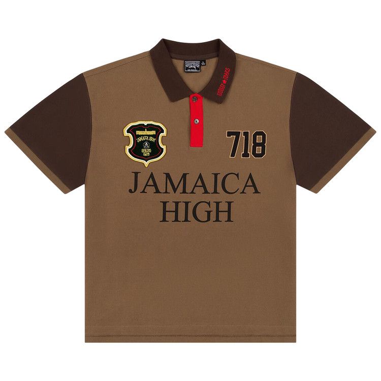 

Поло Denim Tears x Stussy Spades Team Polo, Brown