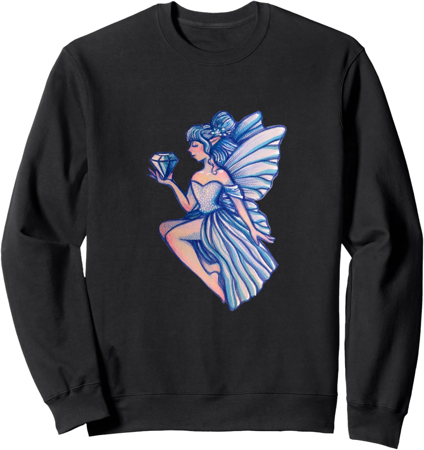 

Сапфировая фея, синий сапфир, искусство сапфировой феи, сентябрьская толстовка Lacy Chenault