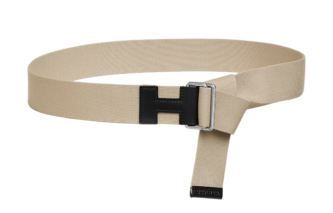 

Кожаный ремень из коровьей кожи мужской умбра 4 см HERMES