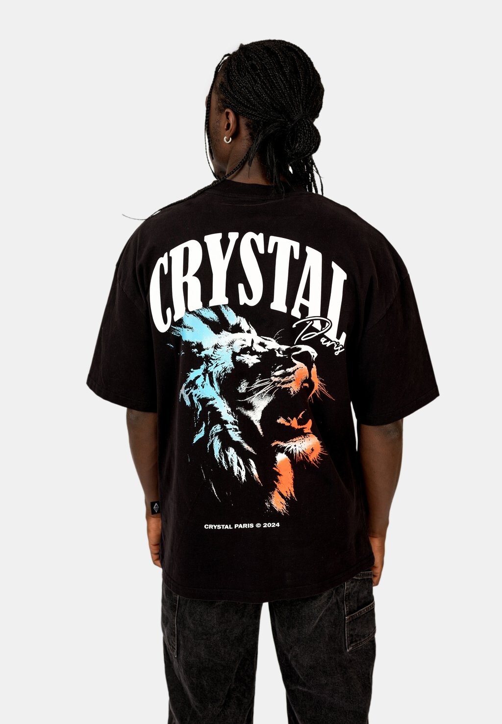 

Принт на футболке RAW CRYSTAL PARIS, черный