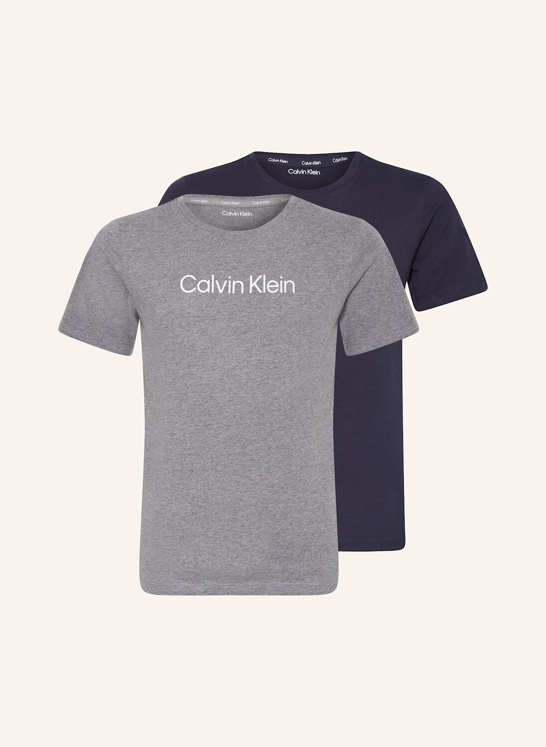 

2 пачки футболок Calvin Klein, серый