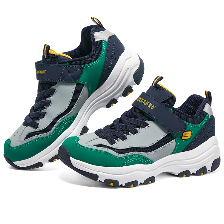 Skechers Conik Kids Lifestyle Shoes Blue Green для подростков — фото 4