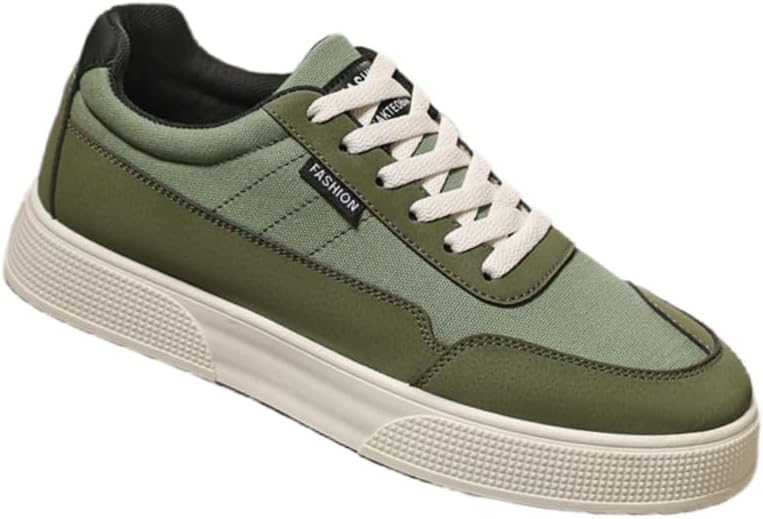 

Мужские легкие дышащие кеды из ткани - модная повседневная обувь для комфортного ношения, Стиль Hoalox, зеленый