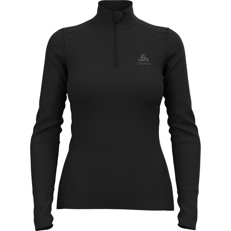 

Женская куртка Merino 200 с длинным рукавом и молнией до половины Odlo, черный