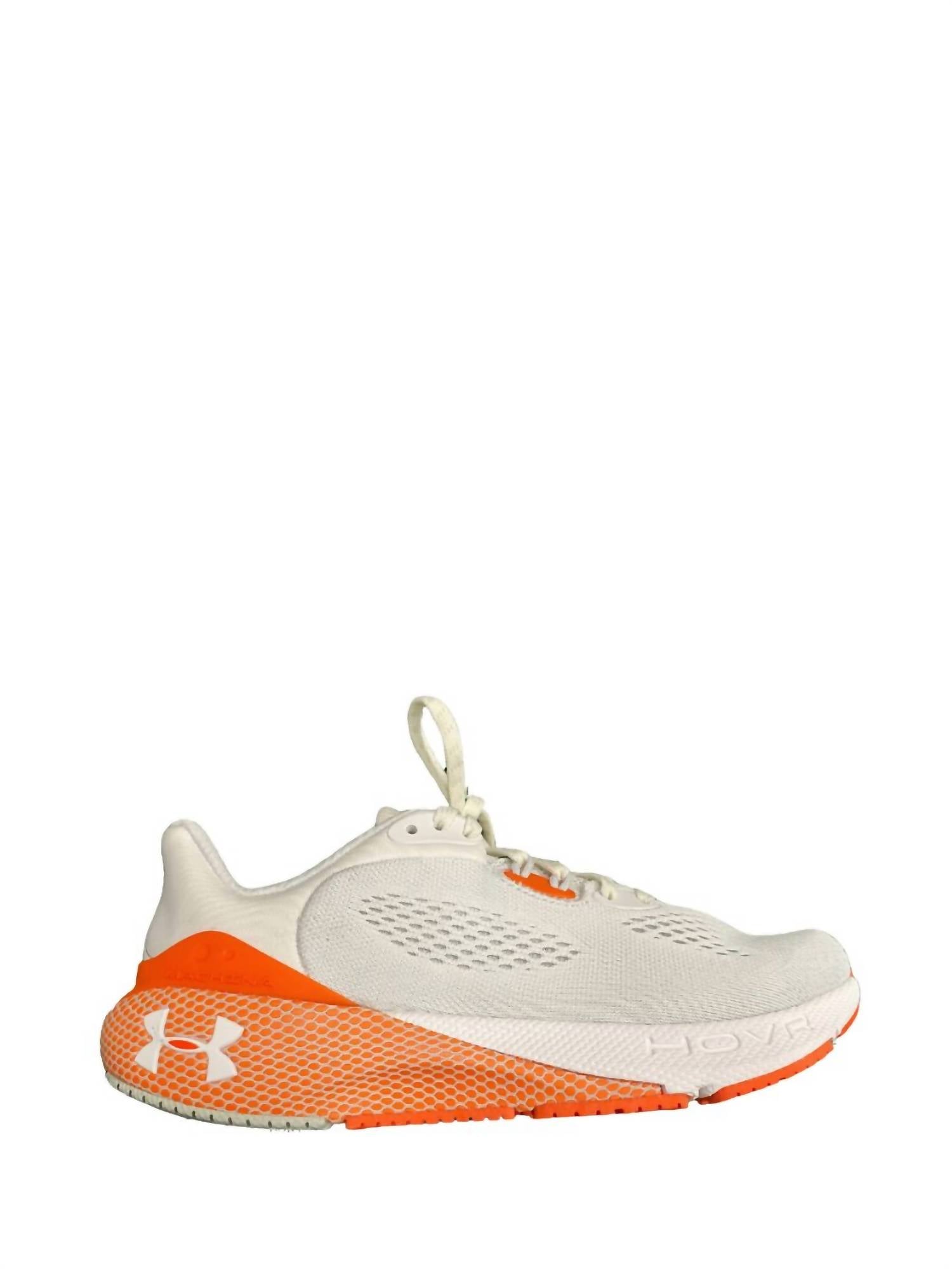 Женские кроссовки Hovr Machina 3 для бега — средняя ширина, белый, оранжевый Under Armour — фото 2