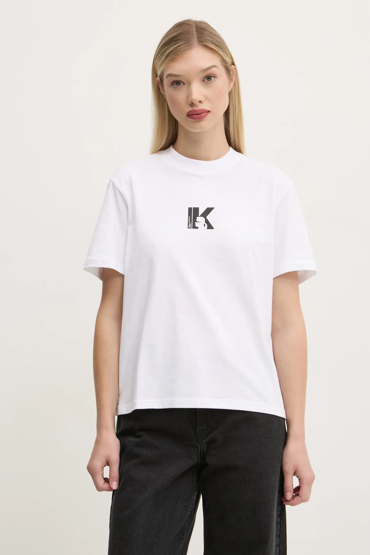 

Хлопковая футболка Karl Lagerfeld Jeans, белый