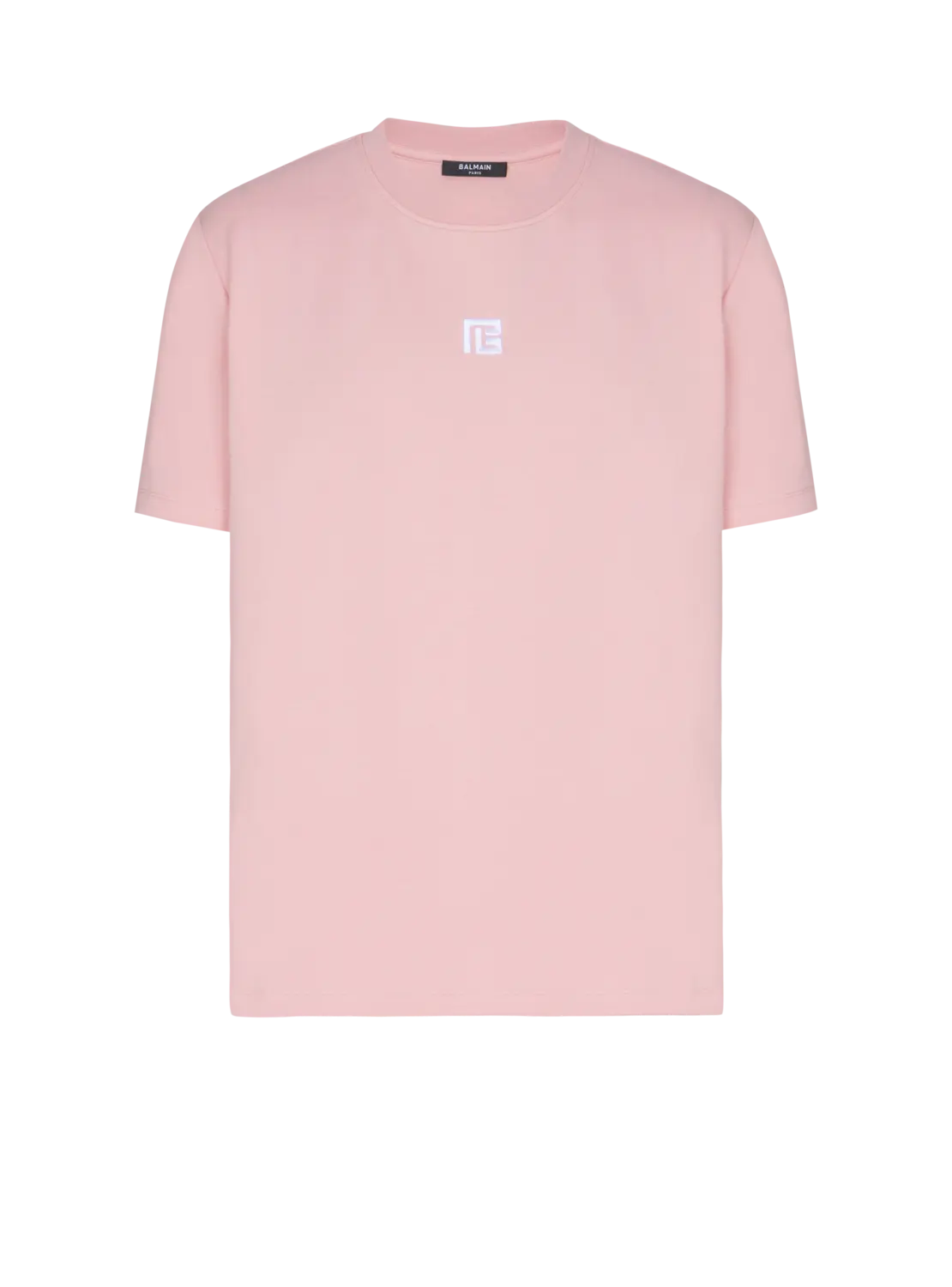 

Футболка с вышитым логотипом Balmain, розовый