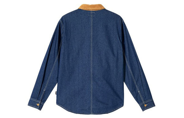 Рубашка corduroy denim mix shirt 'brown blue' Stussy, коричневый — фото 2