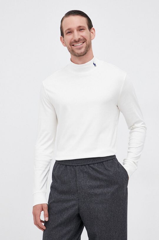 

Хлопковый топ с длинными рукавами Polo Ralph Lauren, бежевый