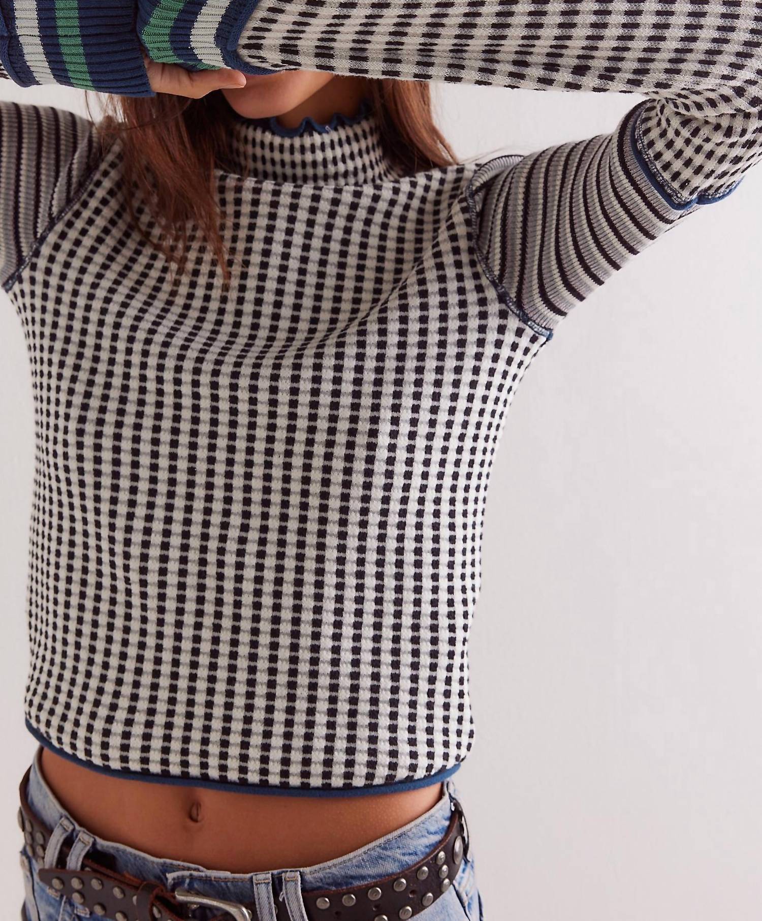 

Gammer Cuff Топ In Ivory Combo Free People