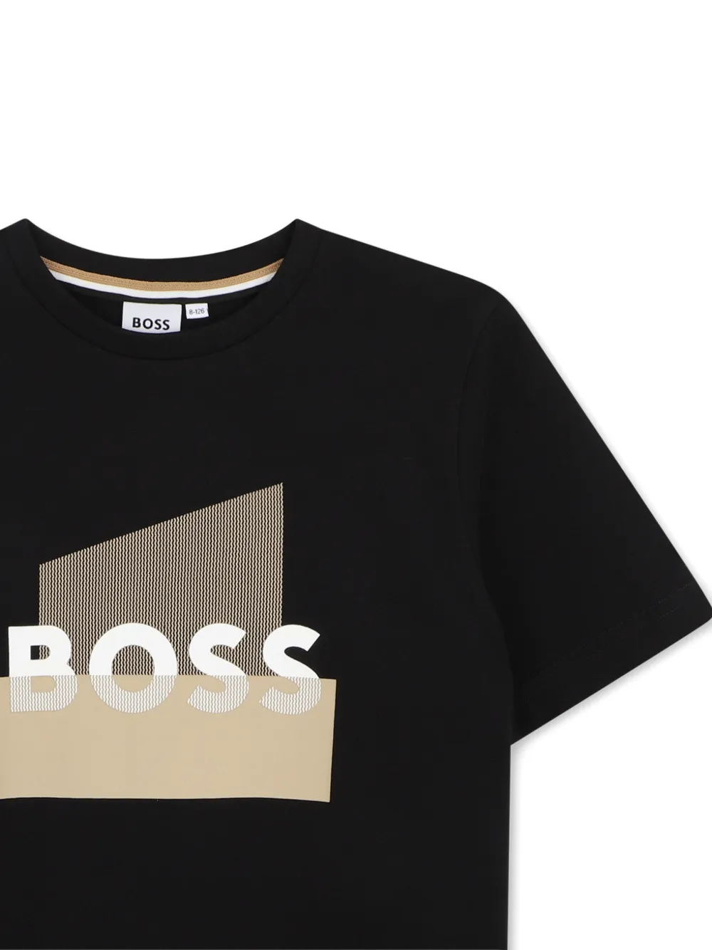 Футболка с логотипом Boss Kidswear, черный — фото 3