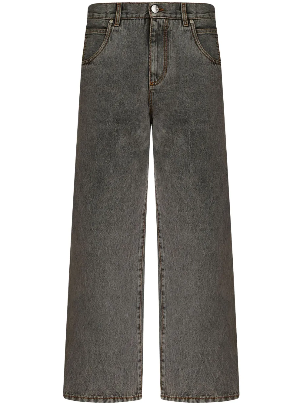 

Прямые джинсы средней посадки ETRO, черный