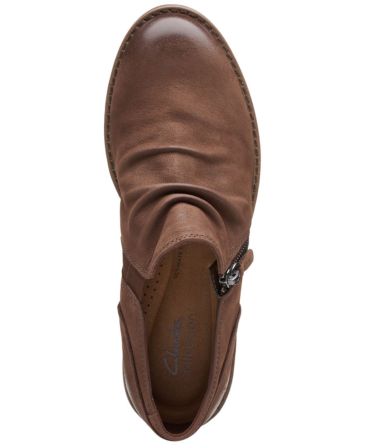 Женские ботильоны Camzin Pace со сборками на молнии до щиколотки Clarks — фото 2